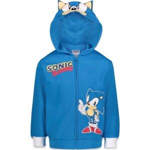 Sonic the Hedgehog Blue Kids Hoodie. NWT size 10-12